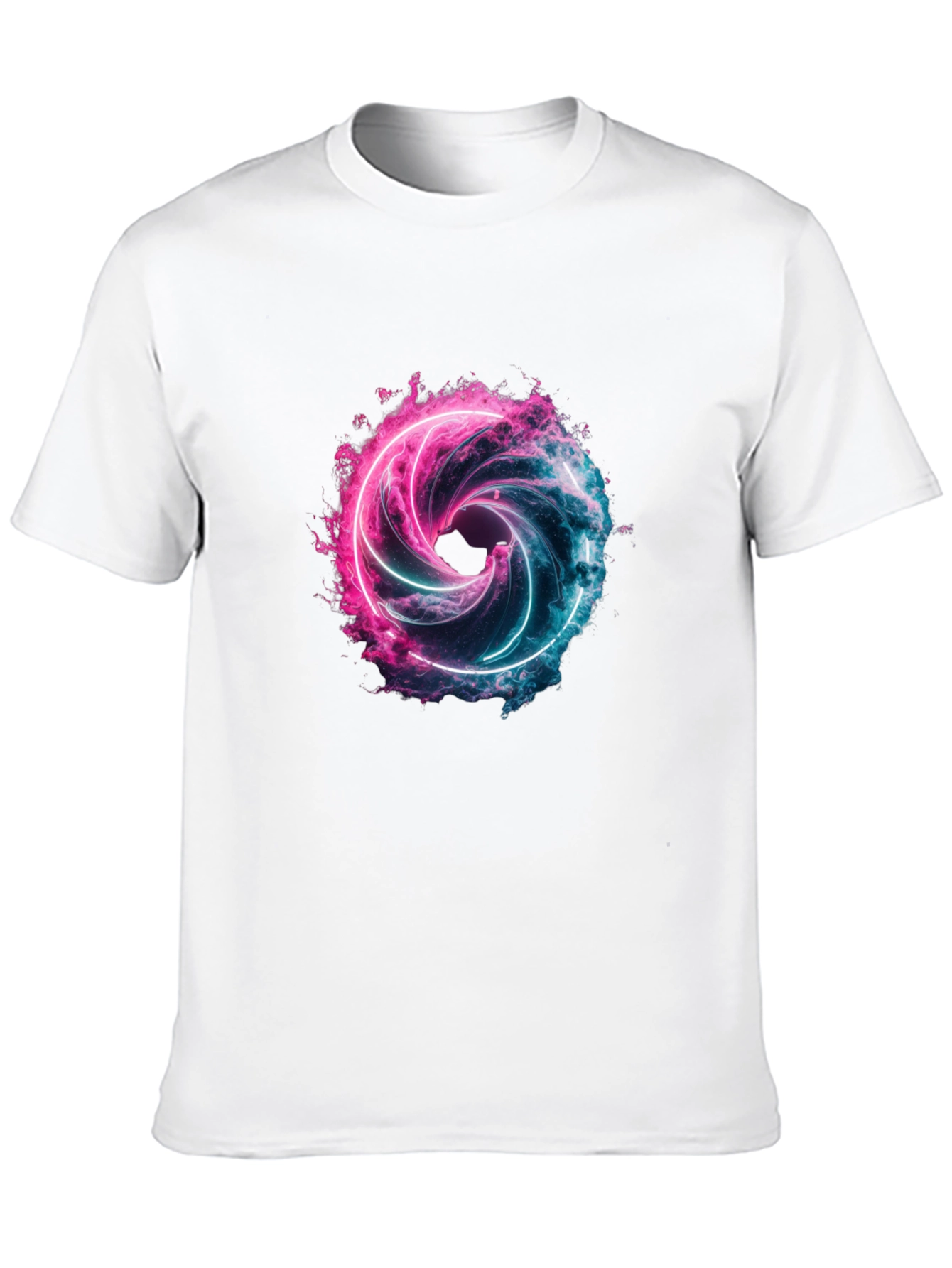 Neon Vortex Graphic T-Shirt