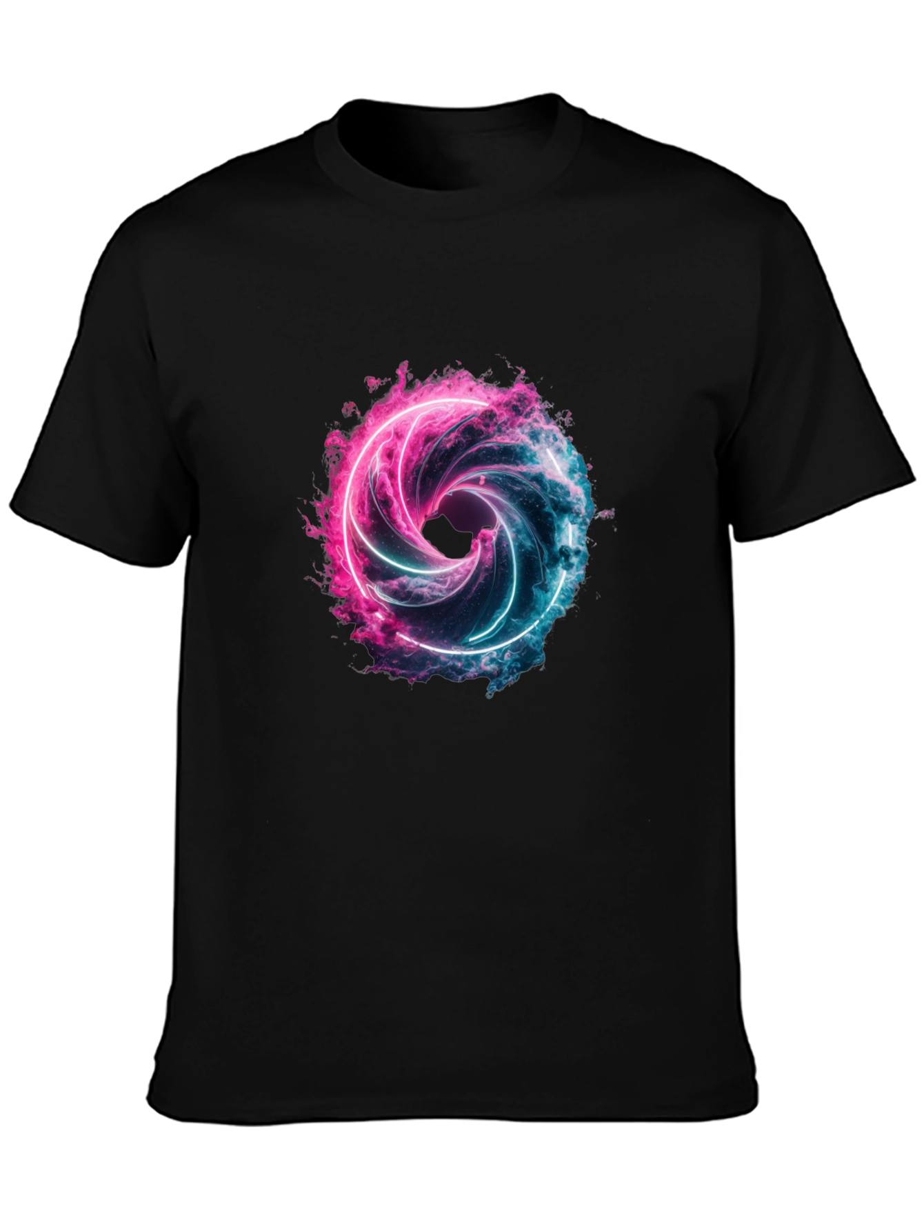 Neon Vortex Graphic T-Shirt