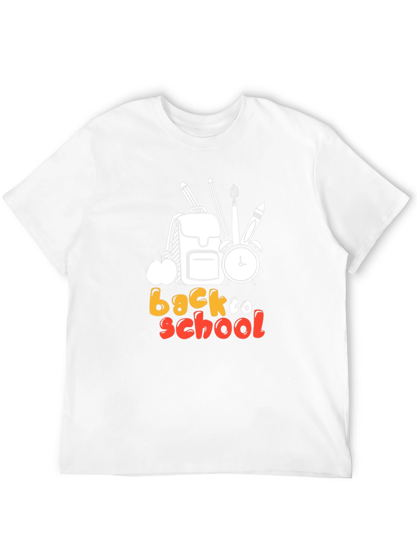Back to School Graphic Tee - Black Cotton T-Shirt