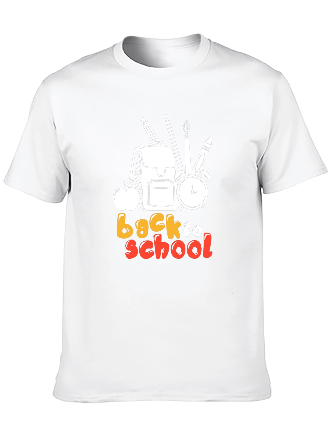 Back to School Graphic Tee - Black Cotton T-Shirt