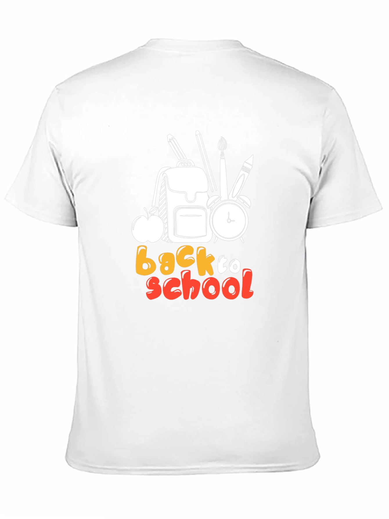 Back to School Graphic Tee - Black Cotton T-Shirt