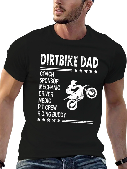Dirtbike Dad T-Shirt - Coach Sponsor Mechanic