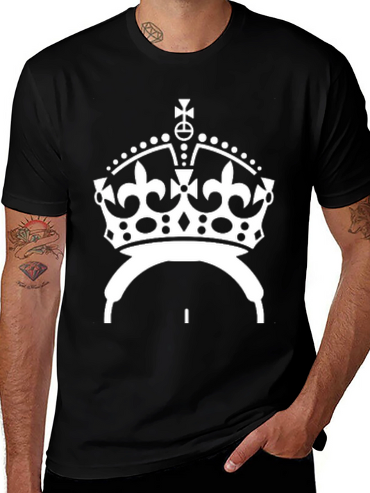 Keep Calm Crown Graphic Tee - Black