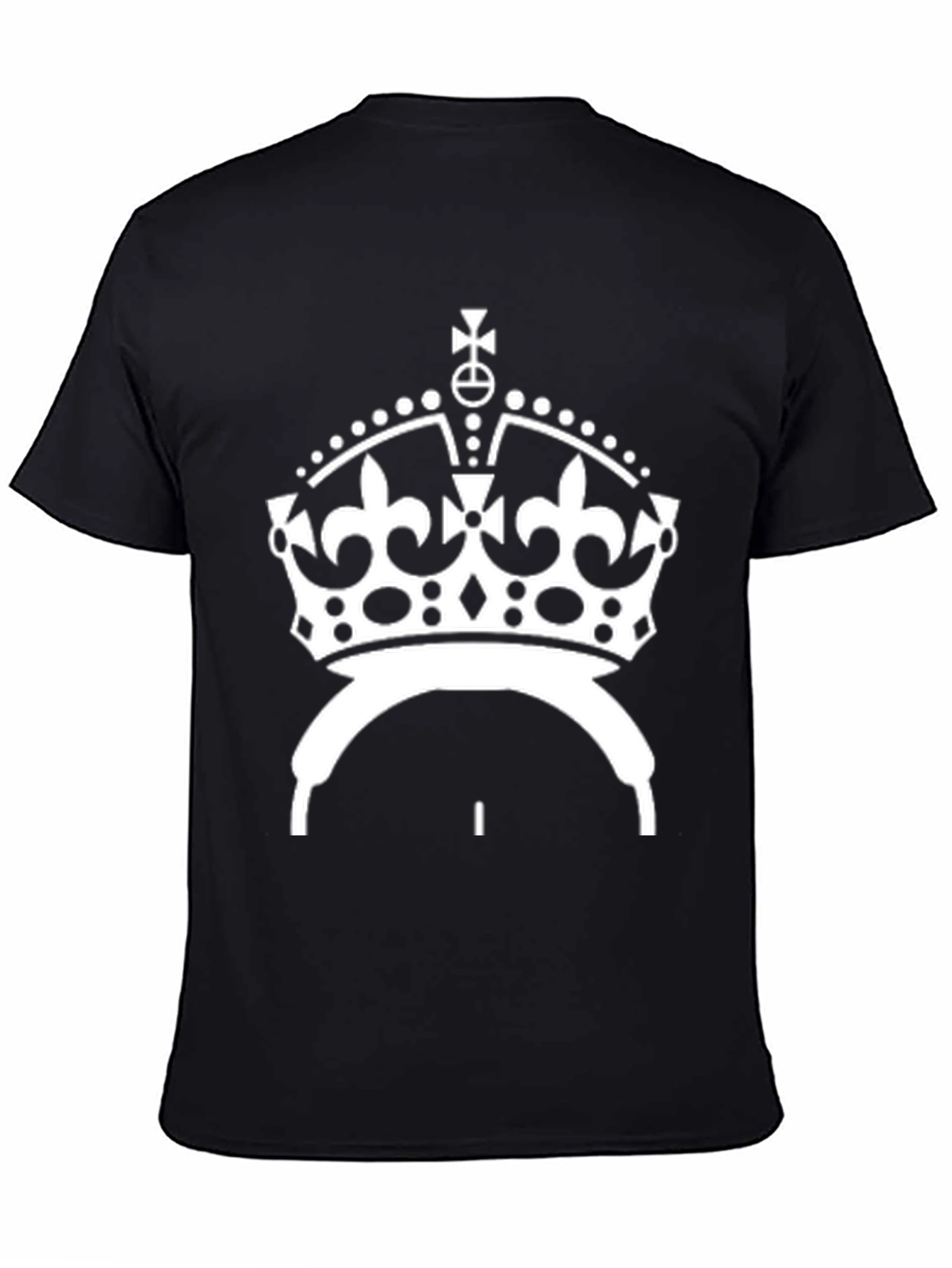 Keep Calm Crown Graphic Tee - Black