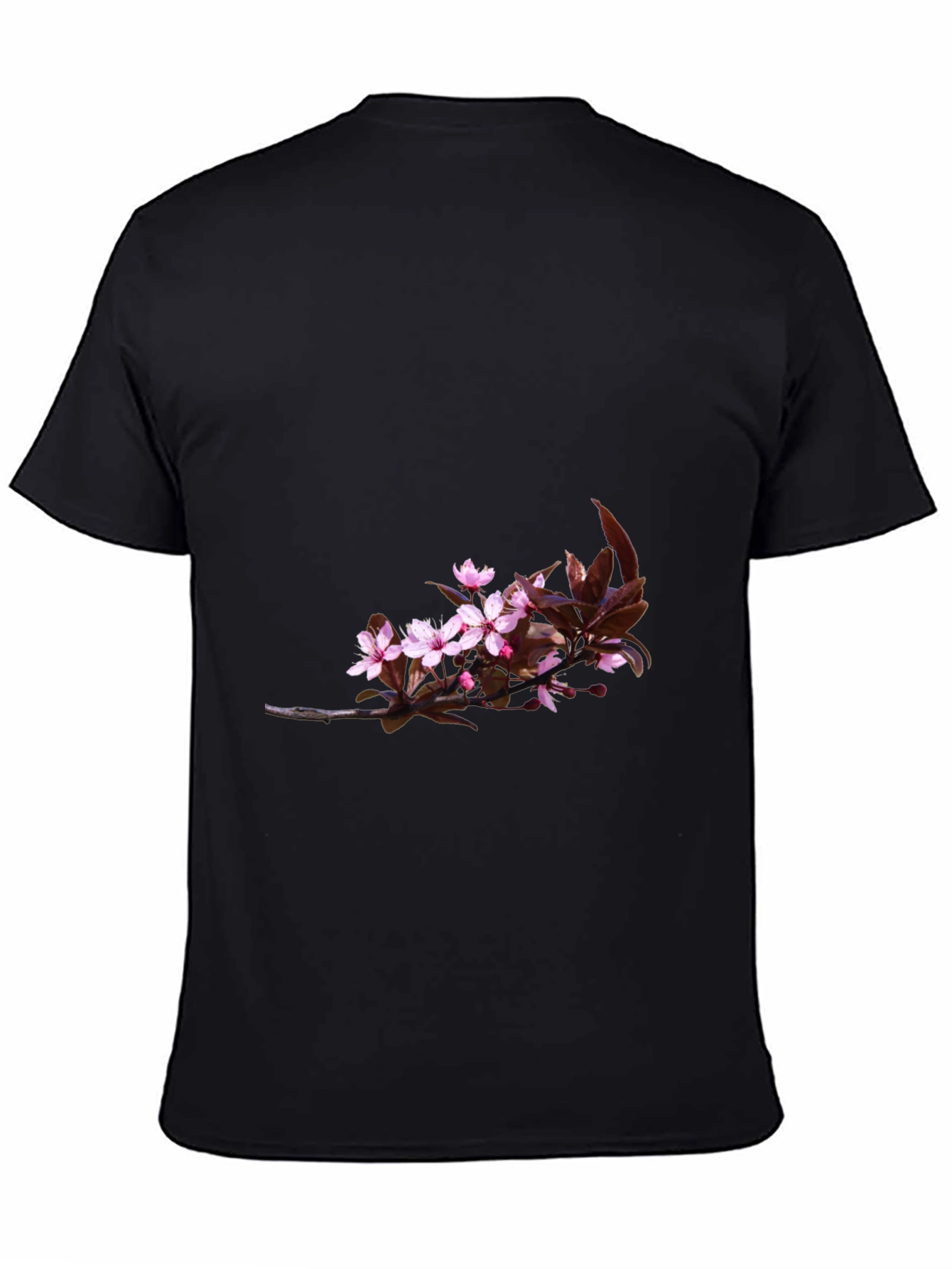 Black Floral T-Shirt for Men