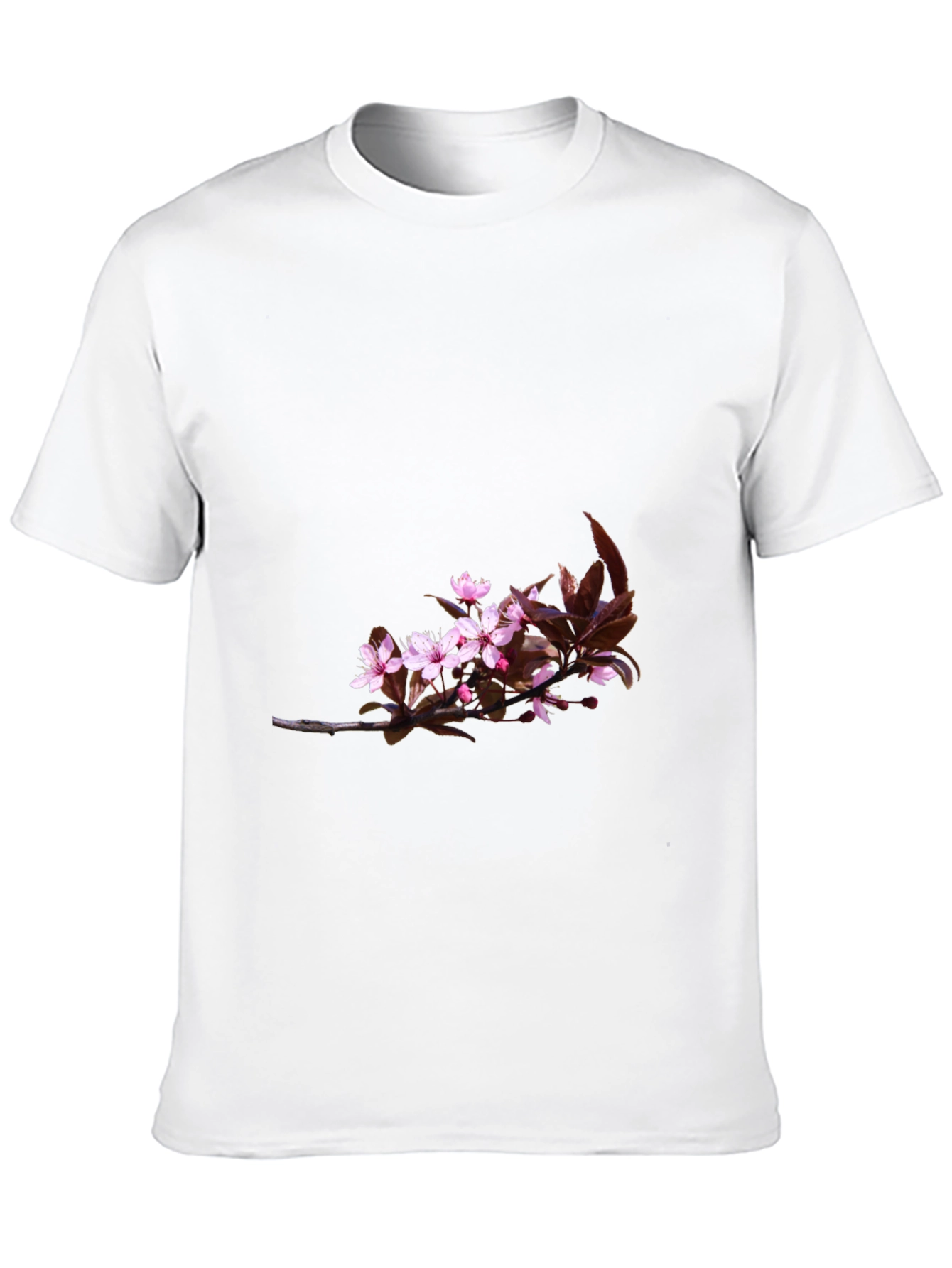 Black Floral T-Shirt for Men