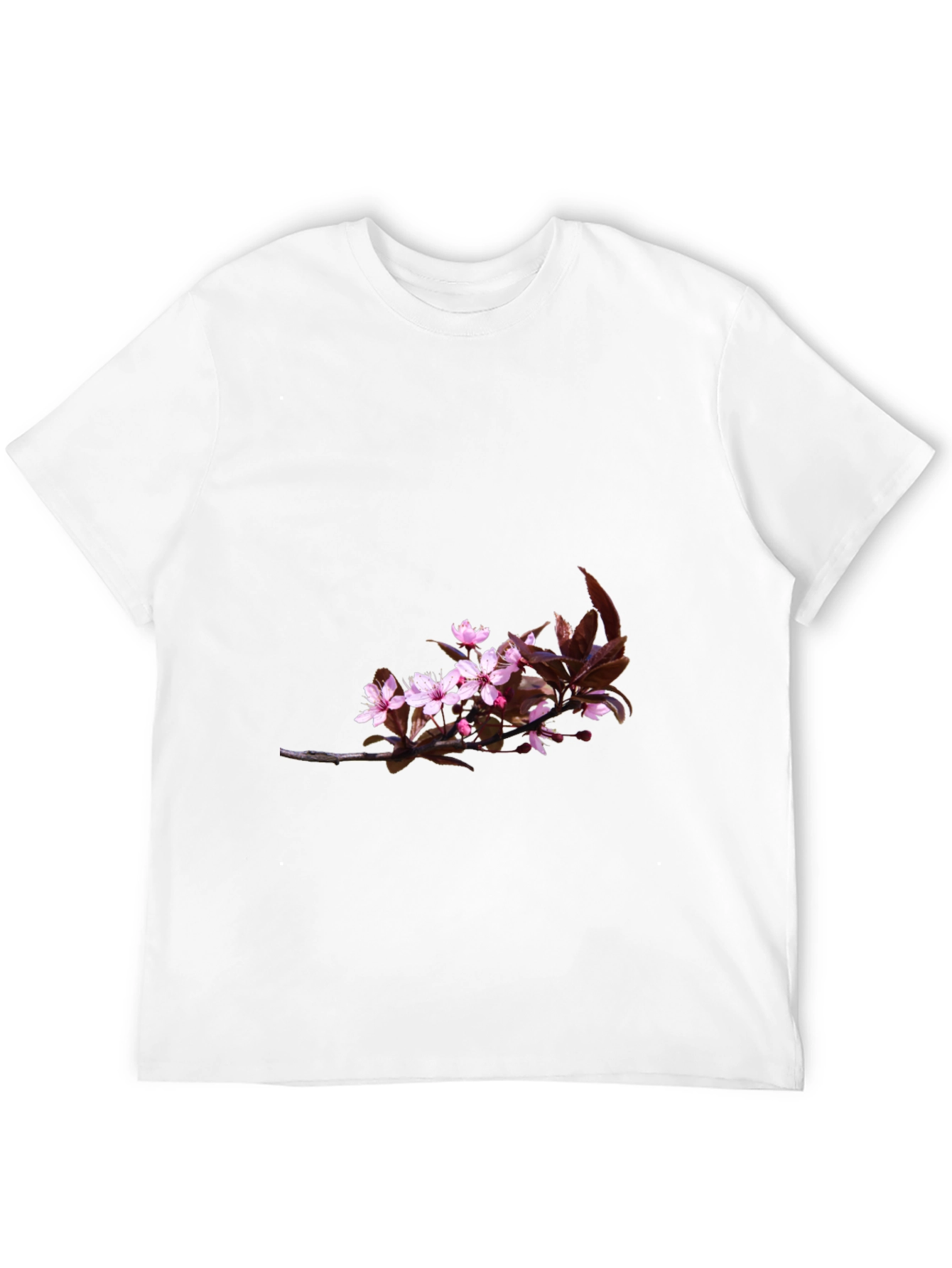 Black Floral T-Shirt for Men