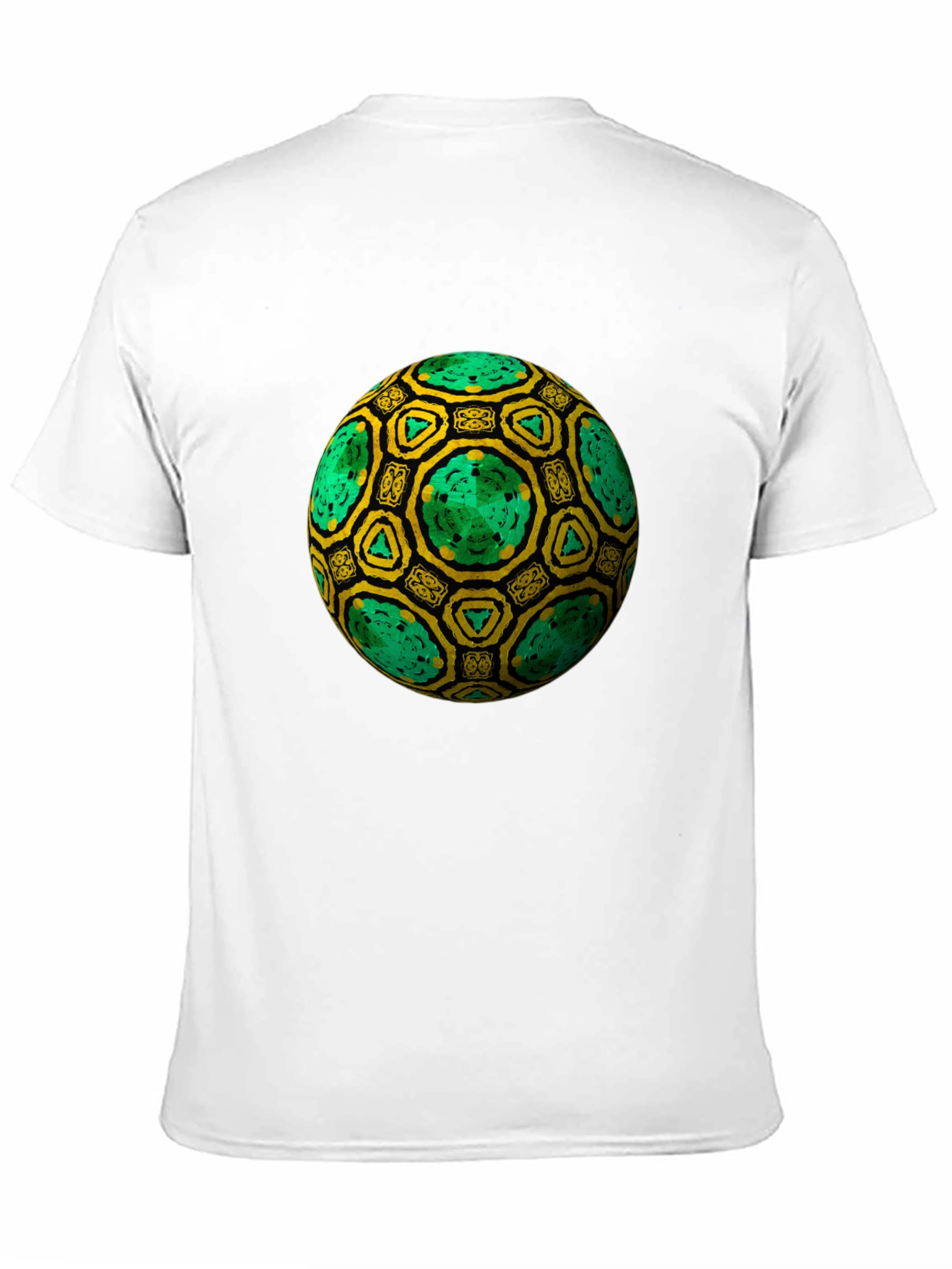 Geometric Sphere Graphic Black T-Shirt