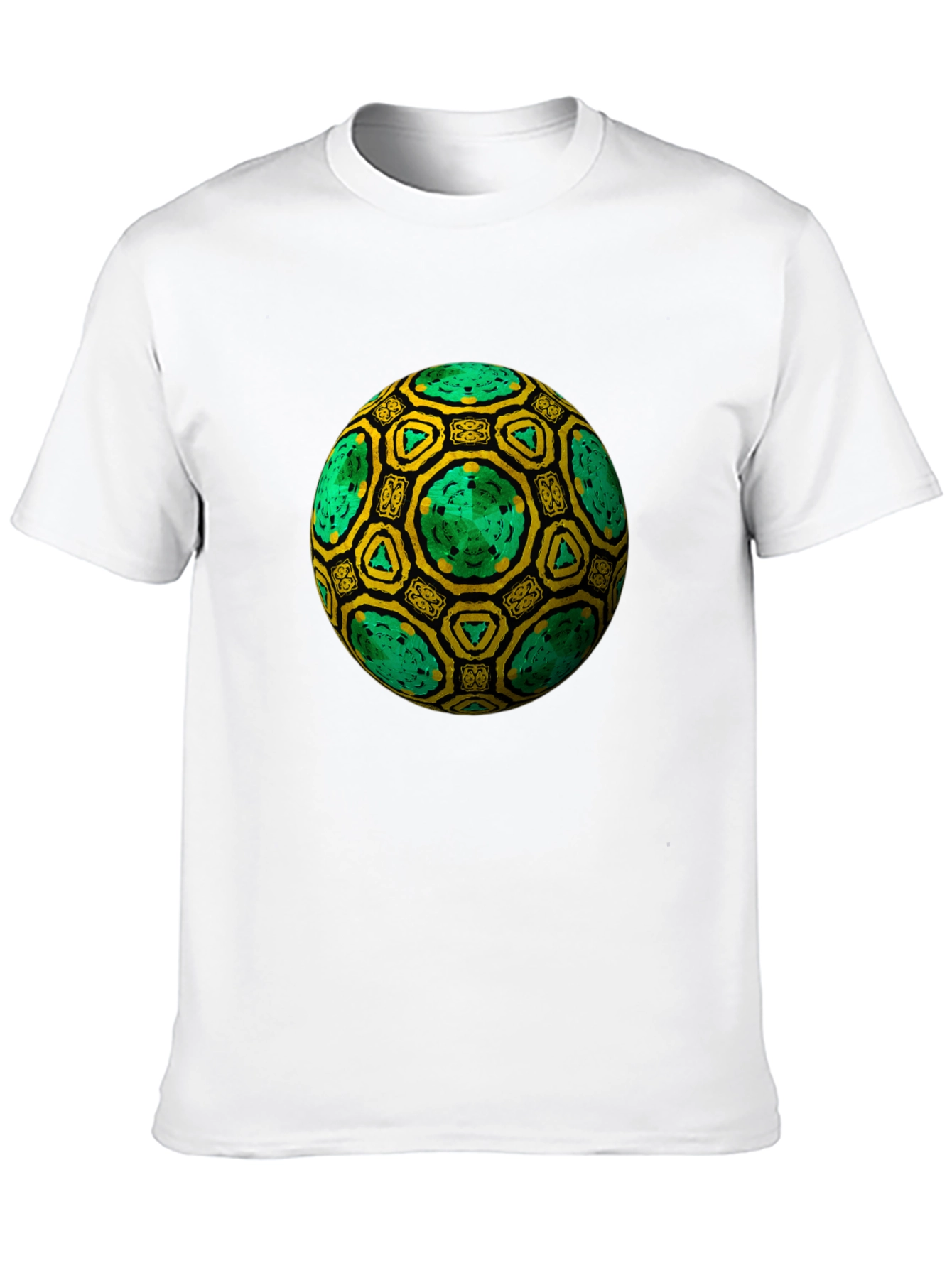 Geometric Sphere Graphic Black T-Shirt