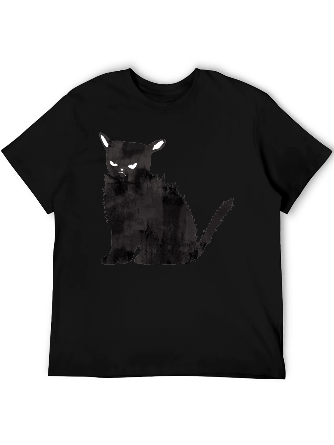 Grumpy Cat Graphic T-Shirt - Black Cotton Tee