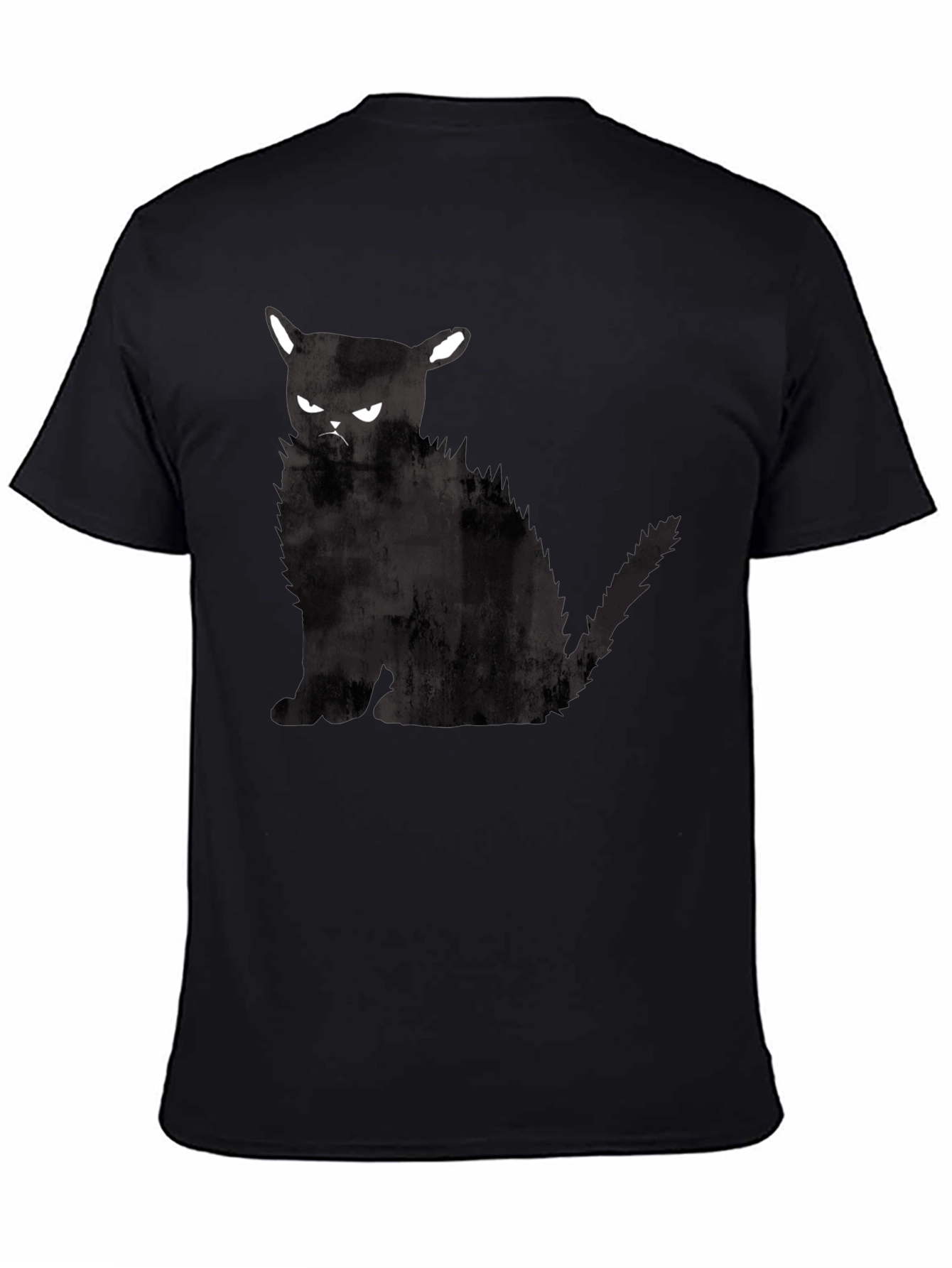 Grumpy Cat Graphic T-Shirt - Black Cotton Tee