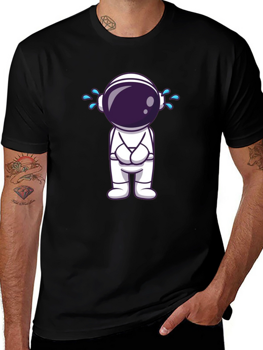 Sad Astronaut Graphic T-Shirt