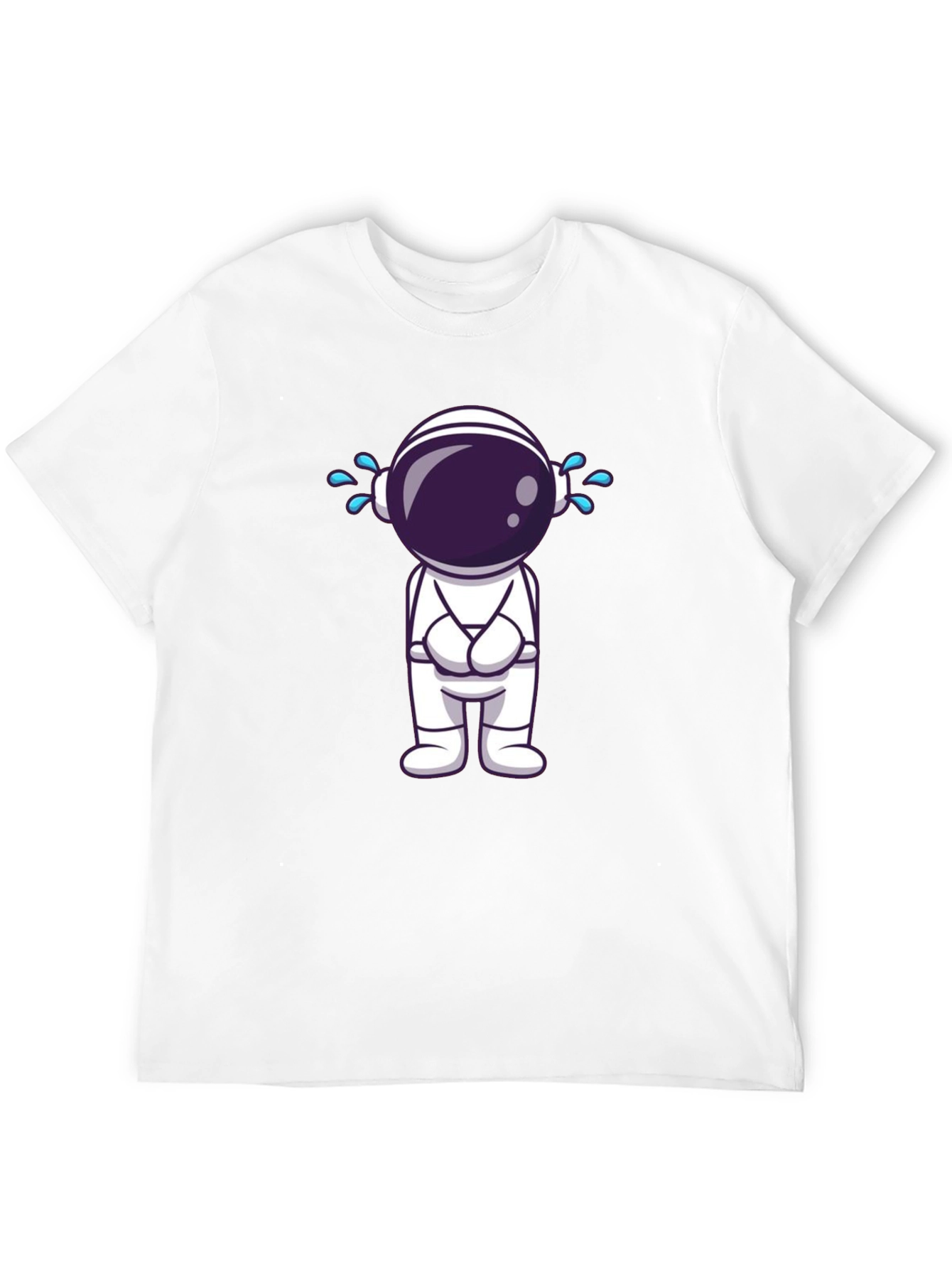 Sad Astronaut Graphic T-Shirt