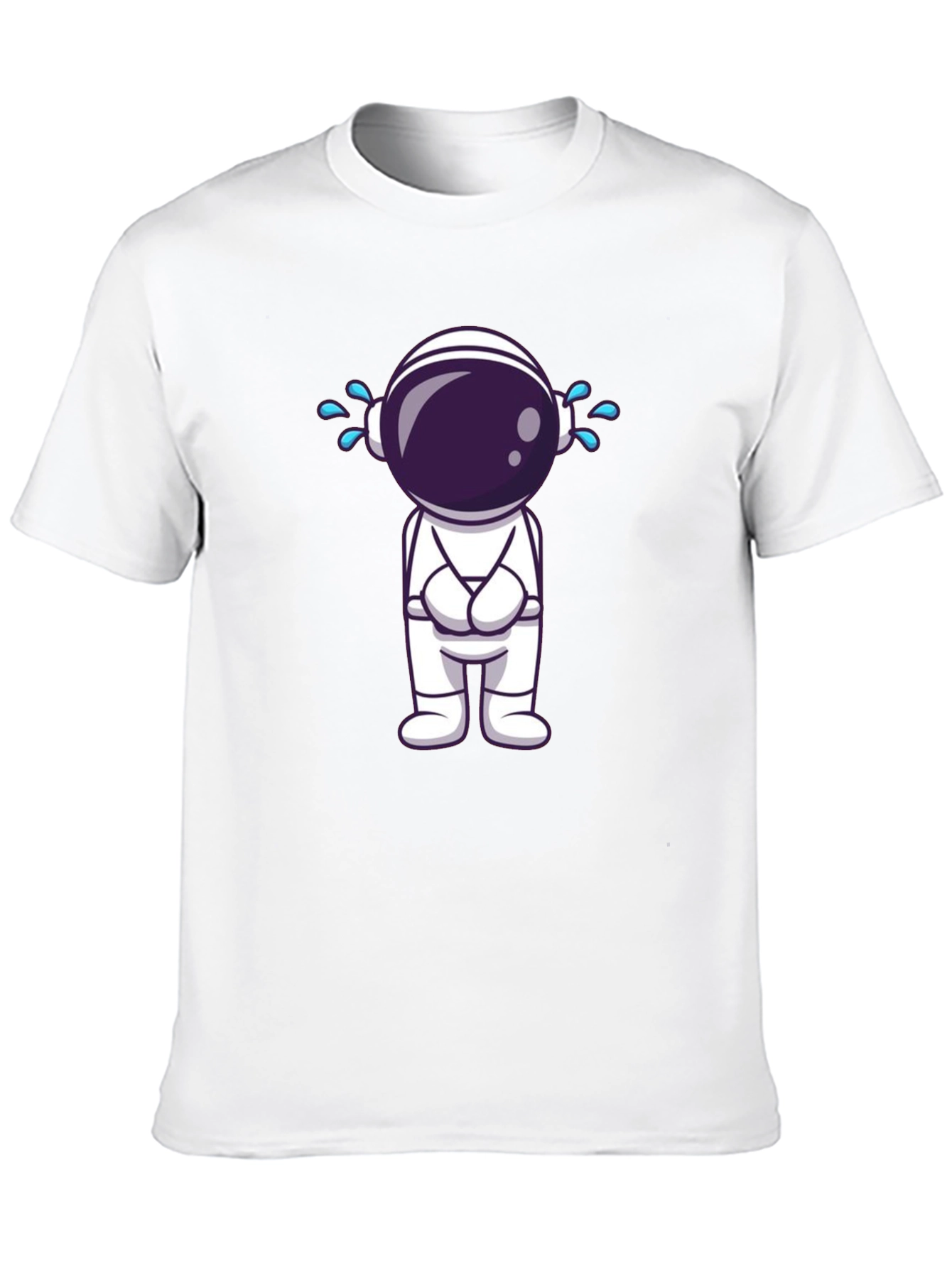 Sad Astronaut Graphic T-Shirt