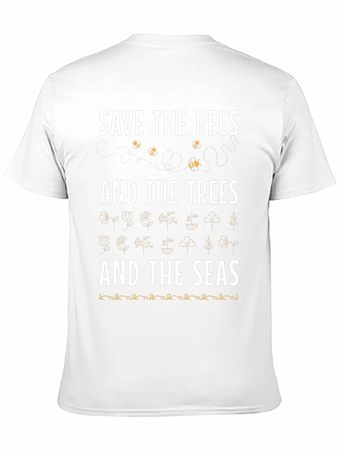 Save the Bees Trees and Seas Graphic Tee
