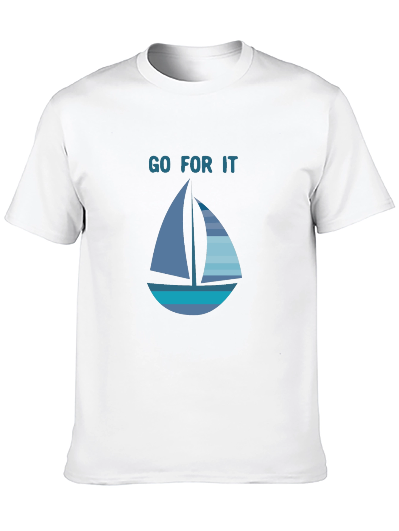 Go For It Sailboat Graphic T-Shirt