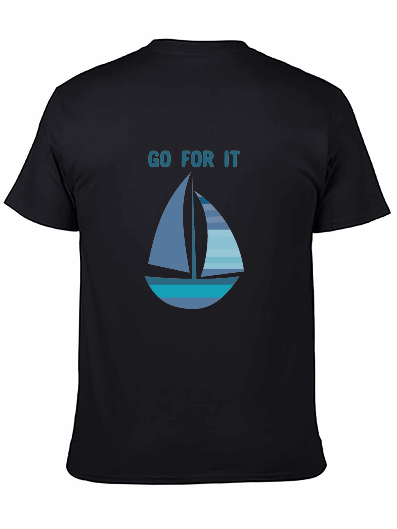 Go For It Sailboat Graphic T-Shirt