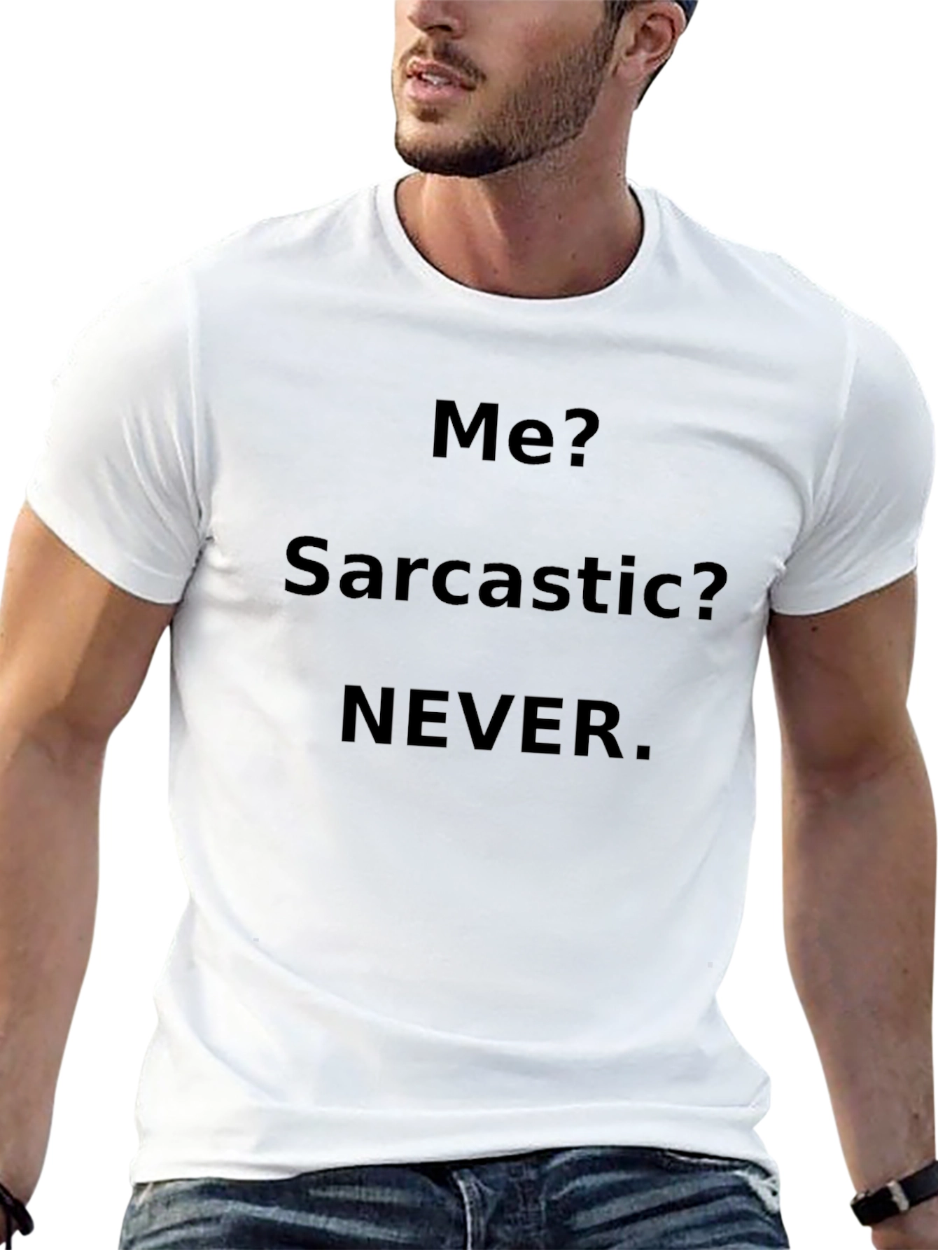 Sarcastic Never Black T-Shirt