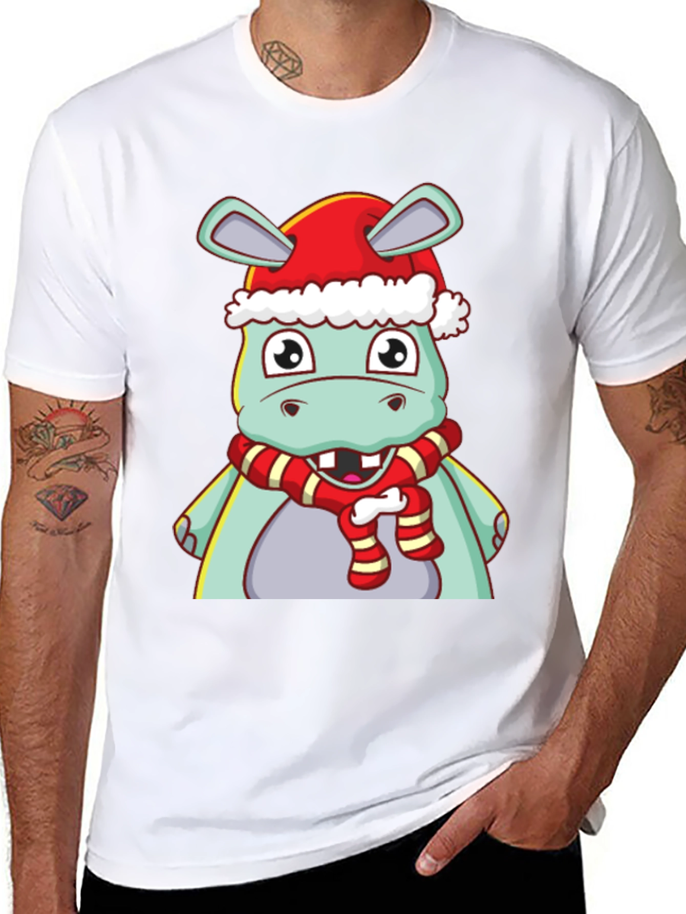 Festive Hippo T-Shirt