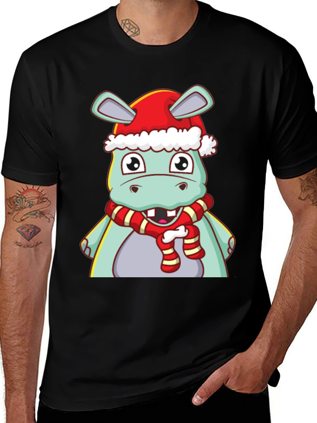 Festive Hippo T-Shirt