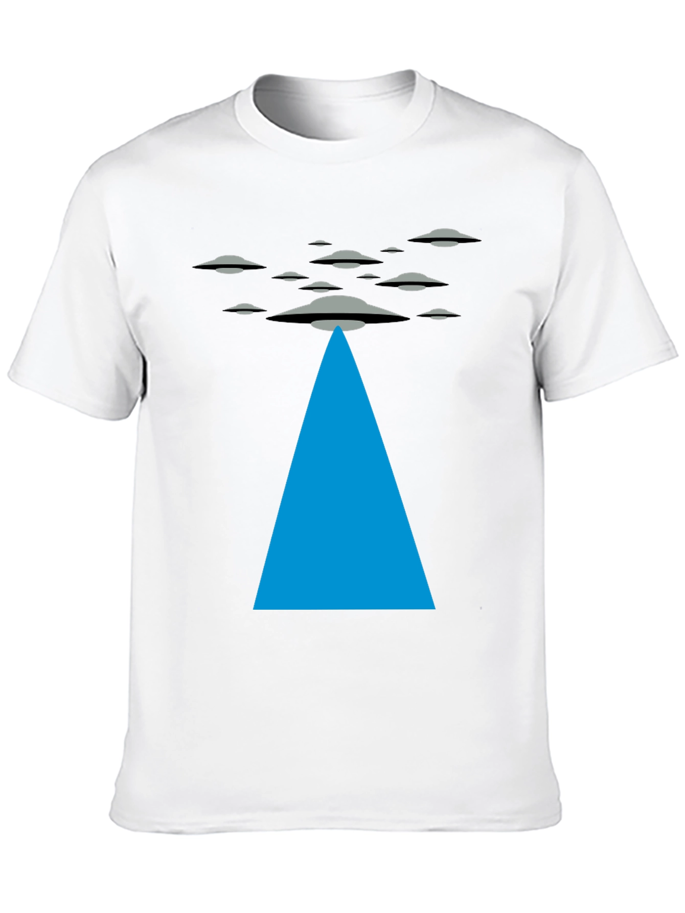 UFO Abduction Black T-Shirt