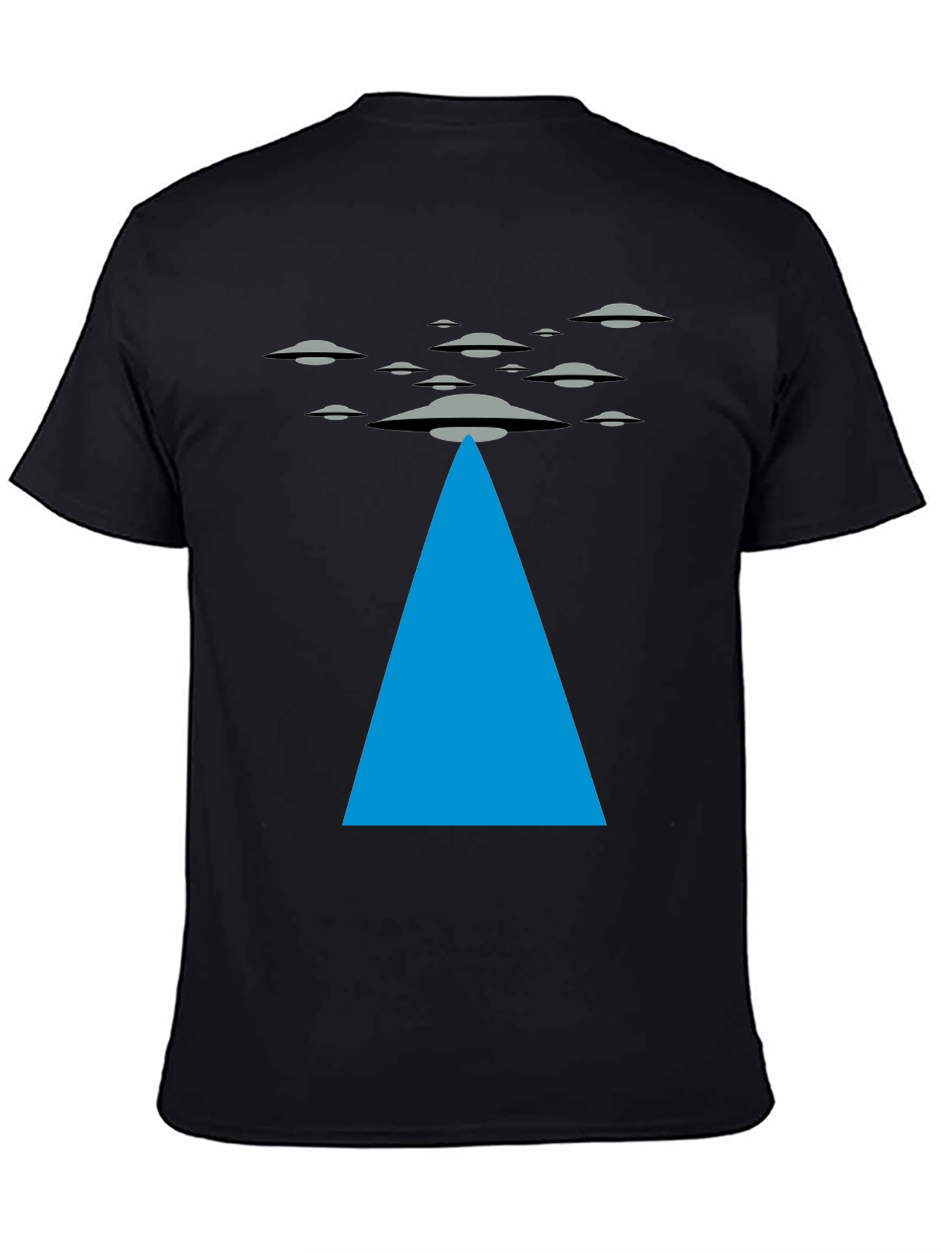 UFO Abduction Black T-Shirt