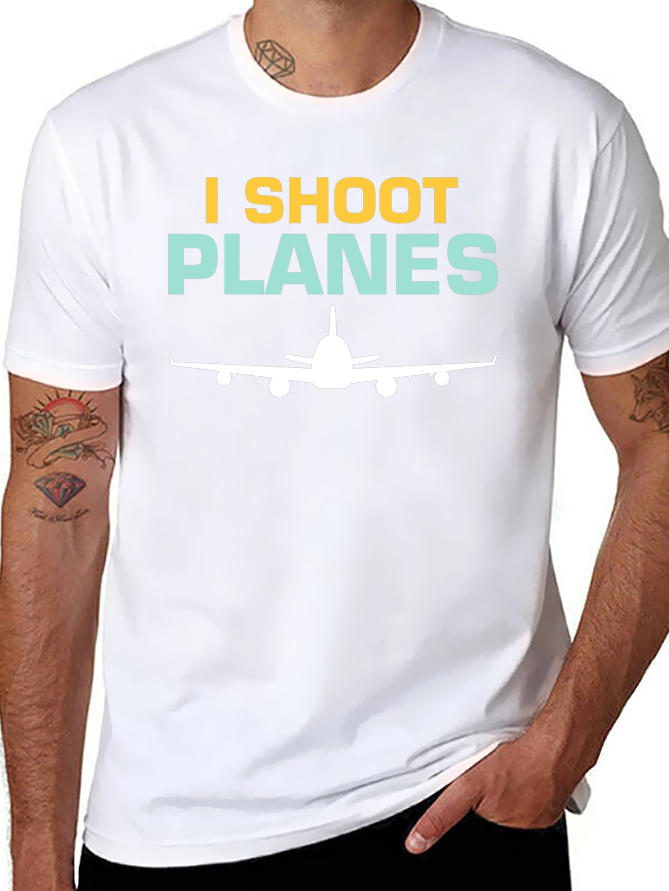 I Shoot Planes T-Shirt - Aviation Photographer Gift