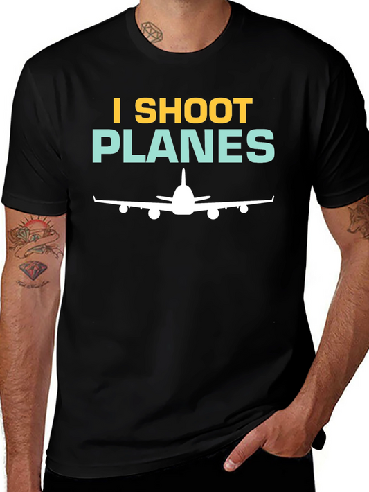 I Shoot Planes T-Shirt - Aviation Photographer Gift