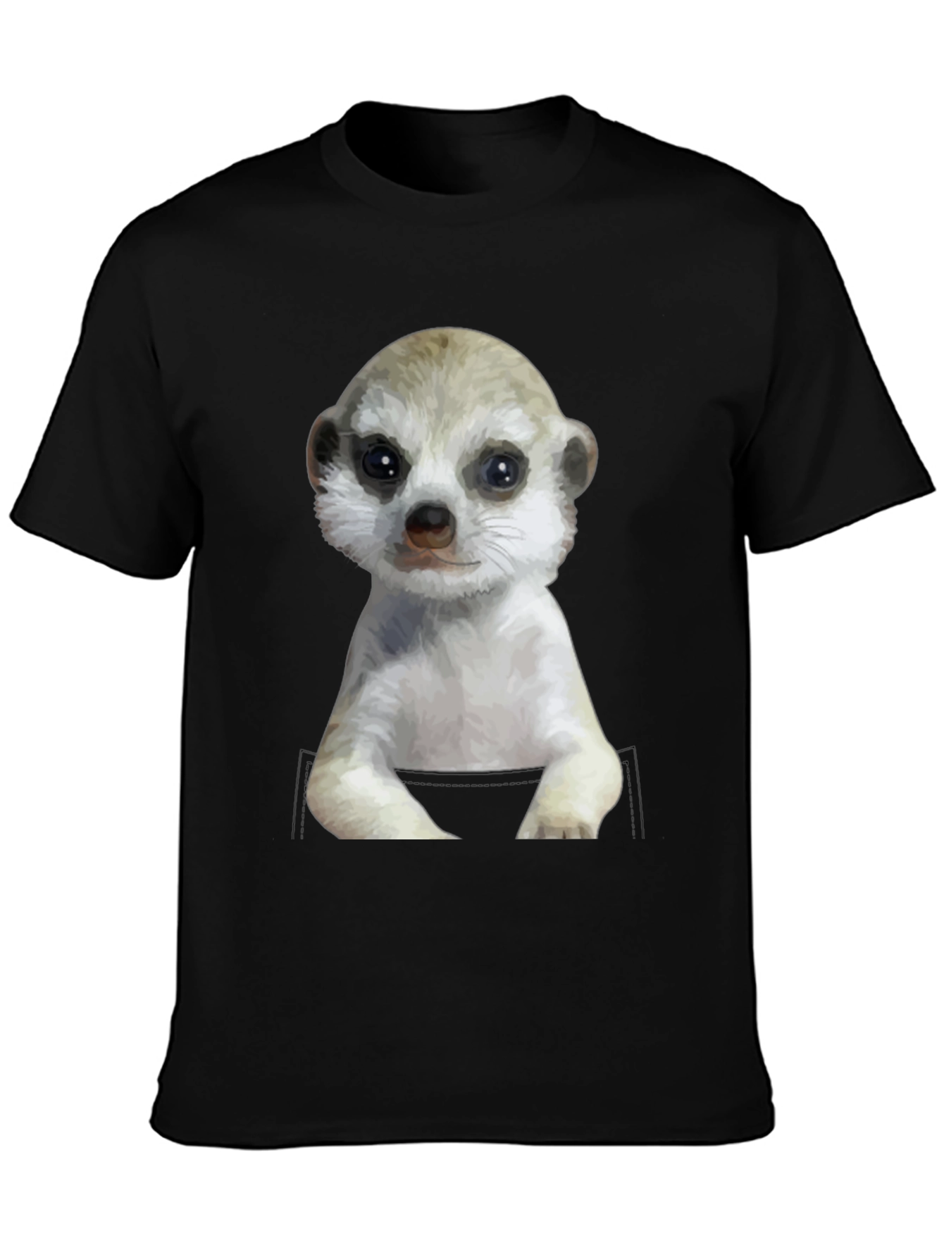 Meerkat in Pocket Graphic Tee - Cute Animal T-Shirt