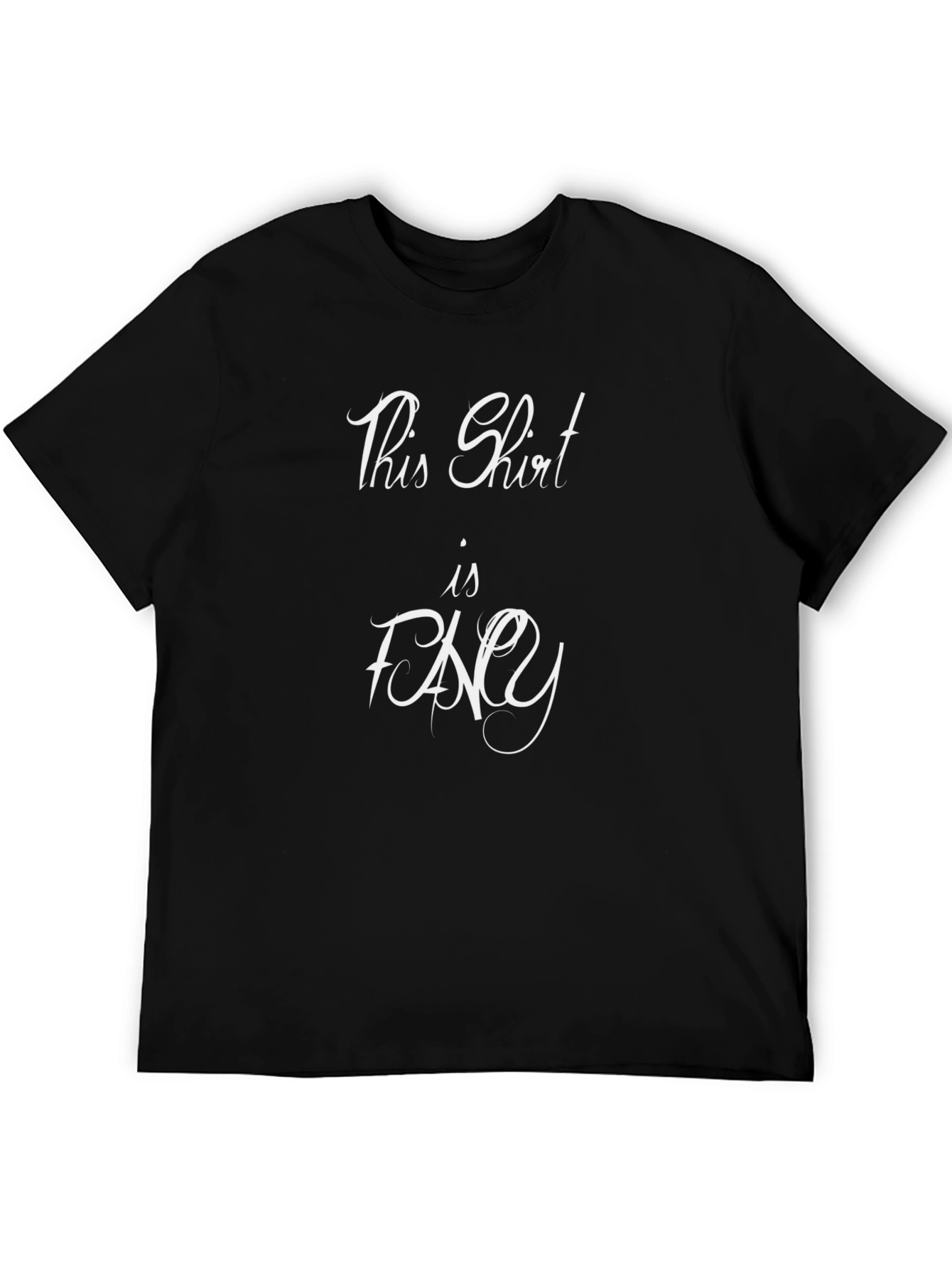 Fancy Script Graphic Tee - Black T-Shirt