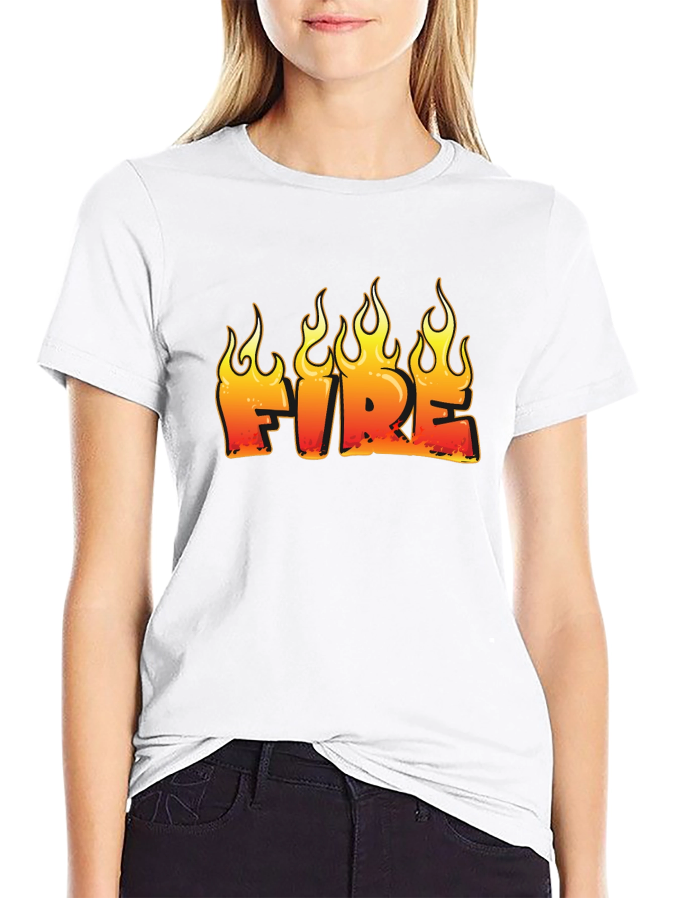 Fiery Graphic T-Shirt
