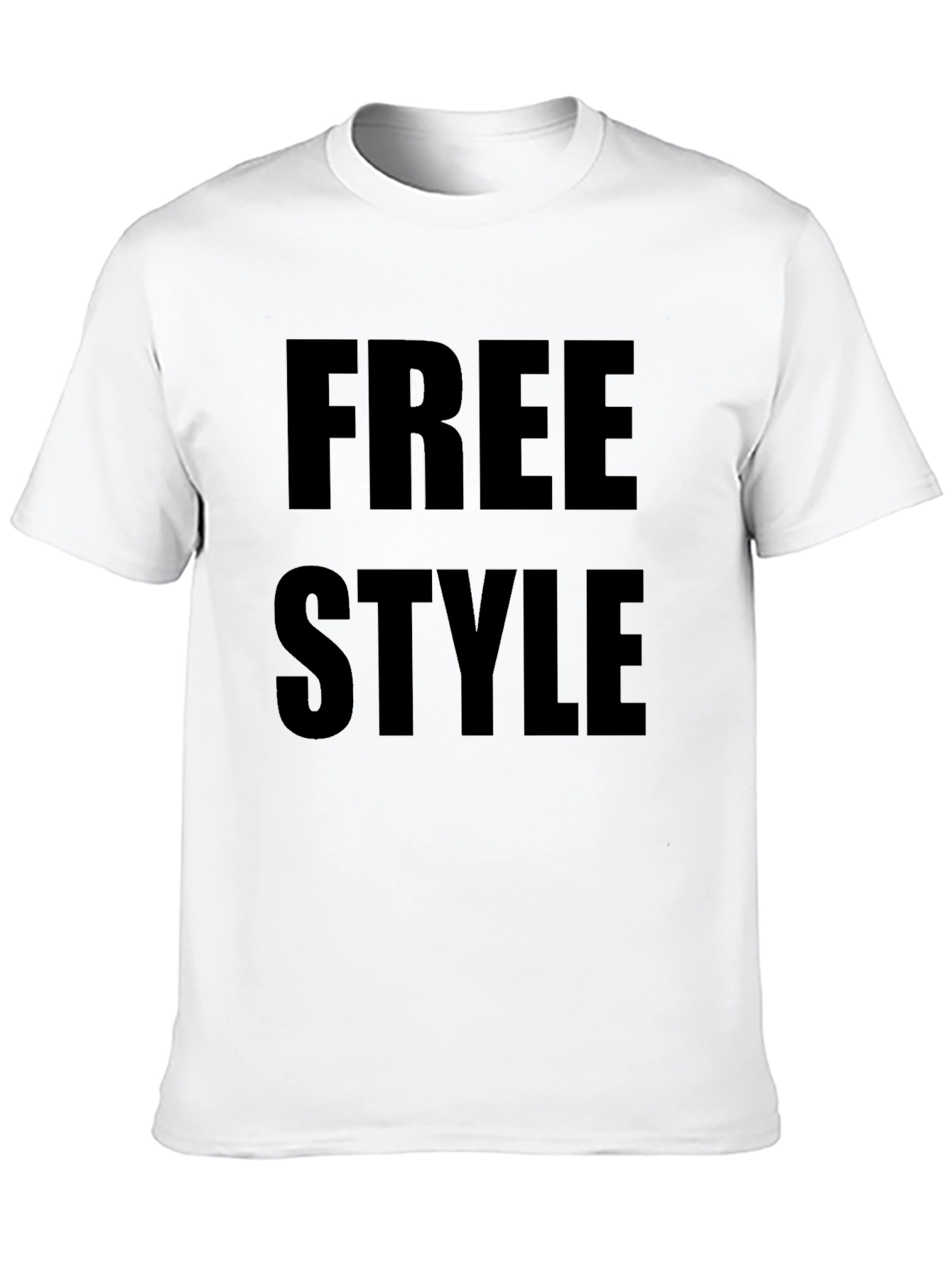Freestyle Black Graphic Tee Shirt