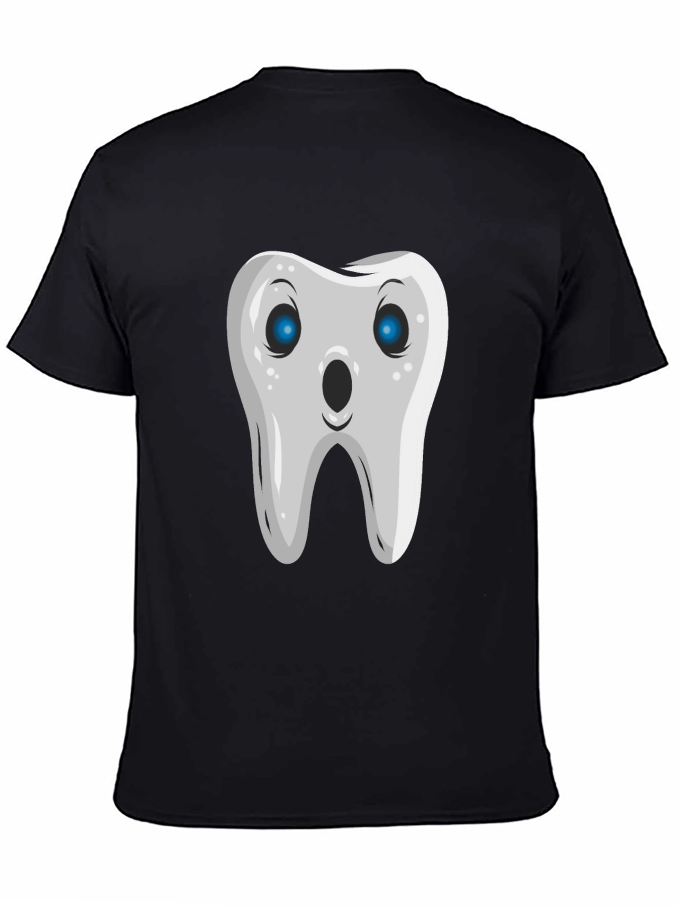 Funny Tooth Graphic Tee - Black