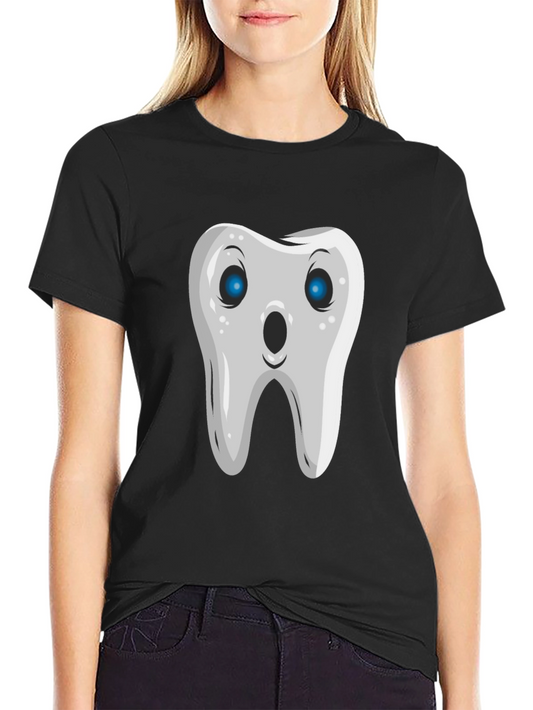 Funny Tooth Graphic Tee - Black