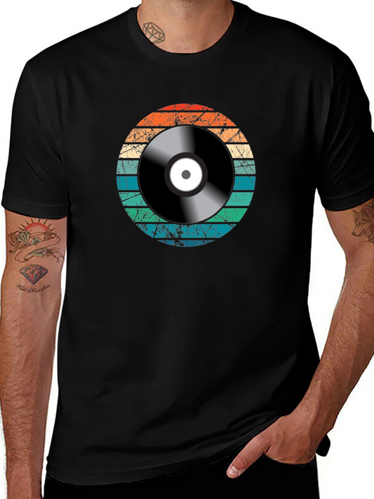 Retro Vinyl Record Graphic T-Shirt - Unisex