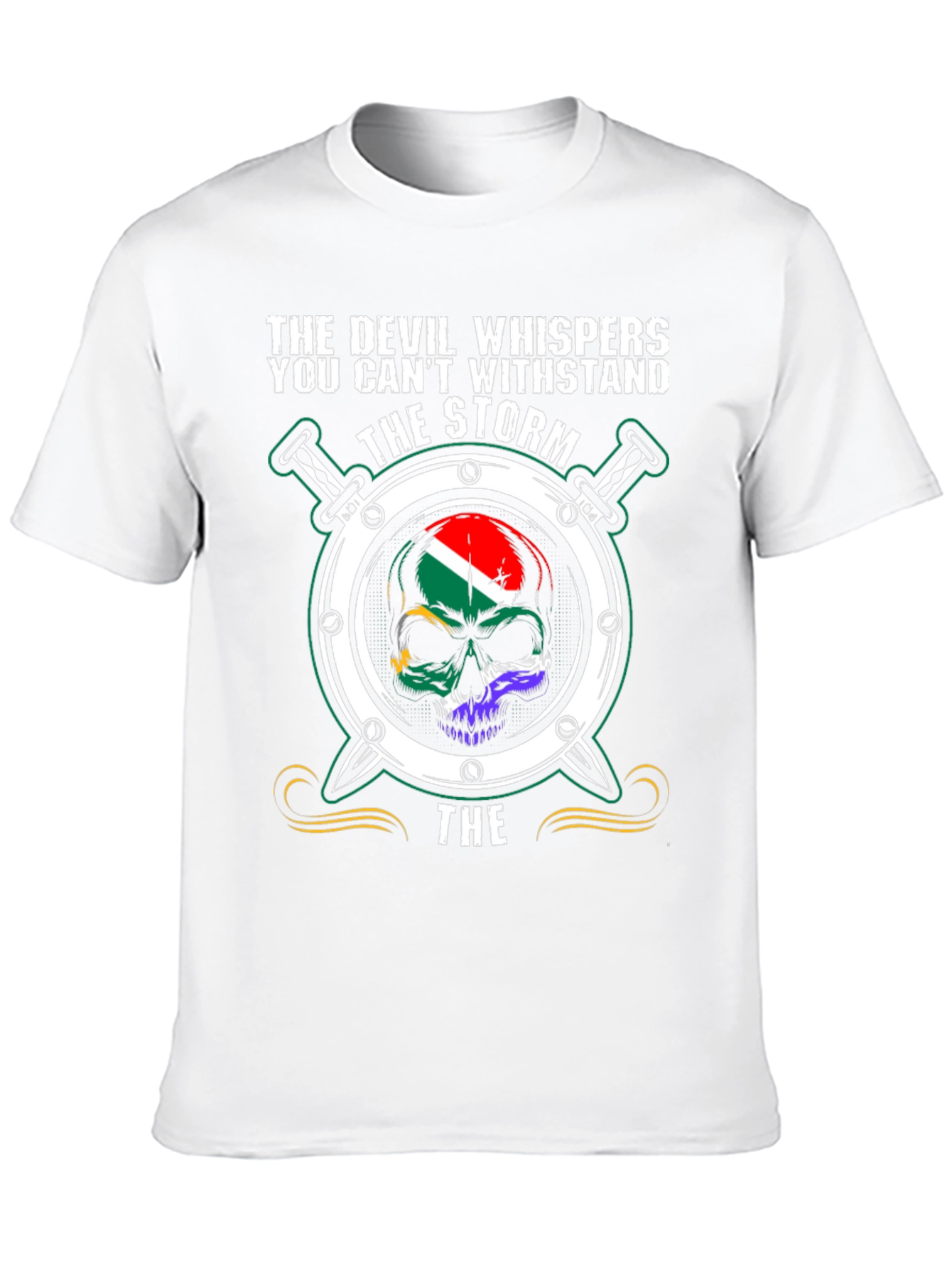 Devil Storm Skull T-Shirt