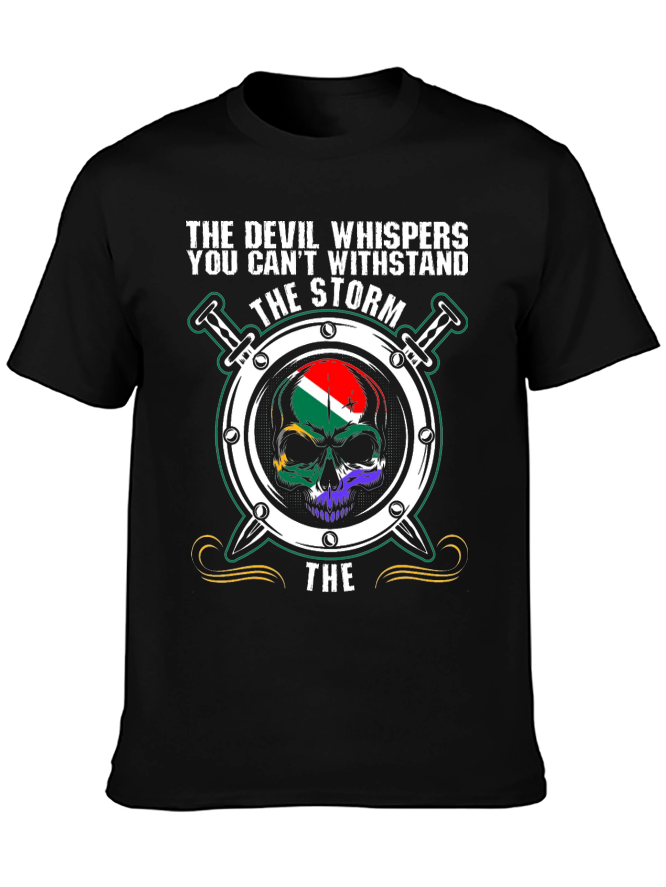Devil Storm Skull T-Shirt
