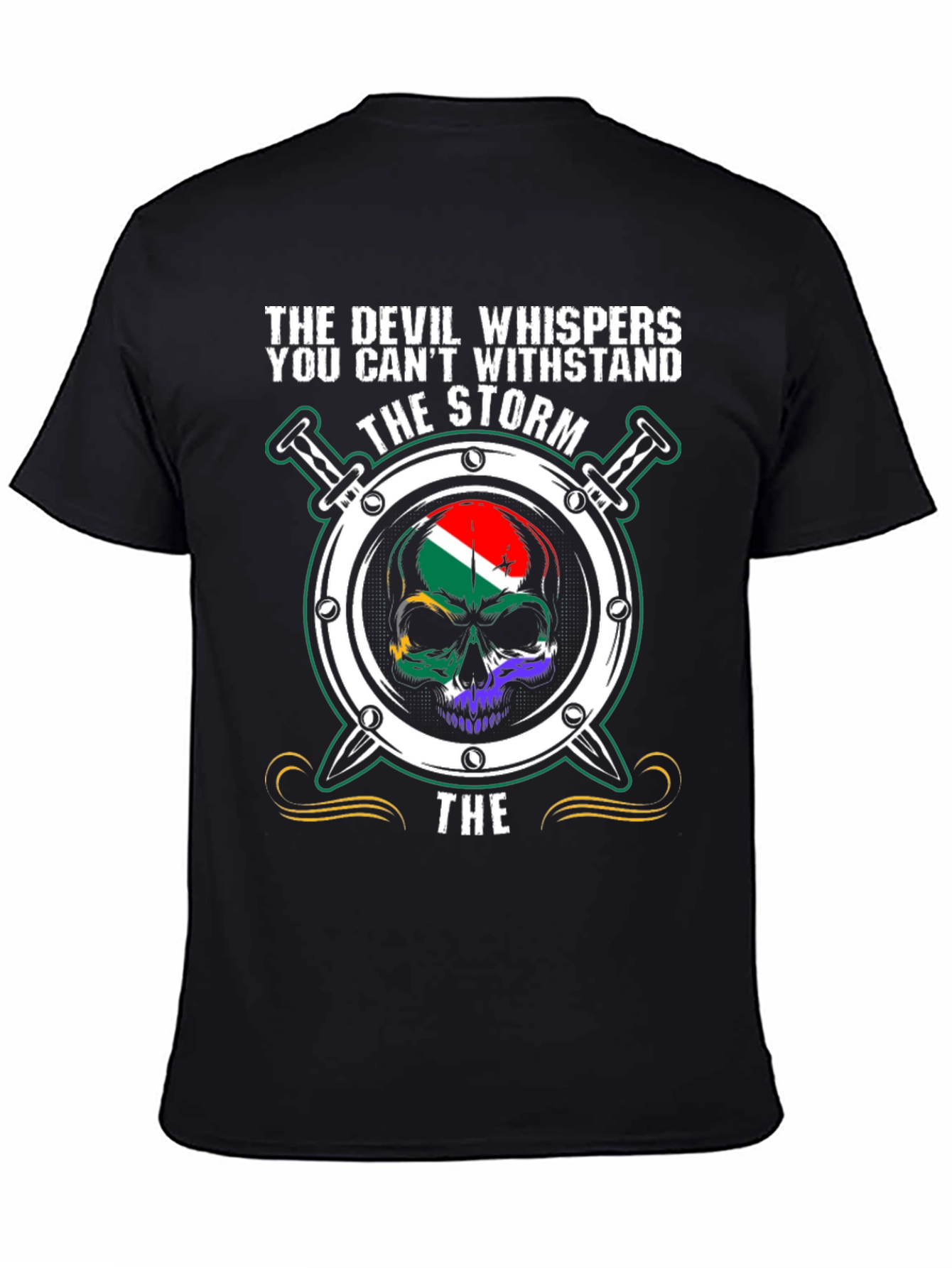 Devil Storm Skull T-Shirt