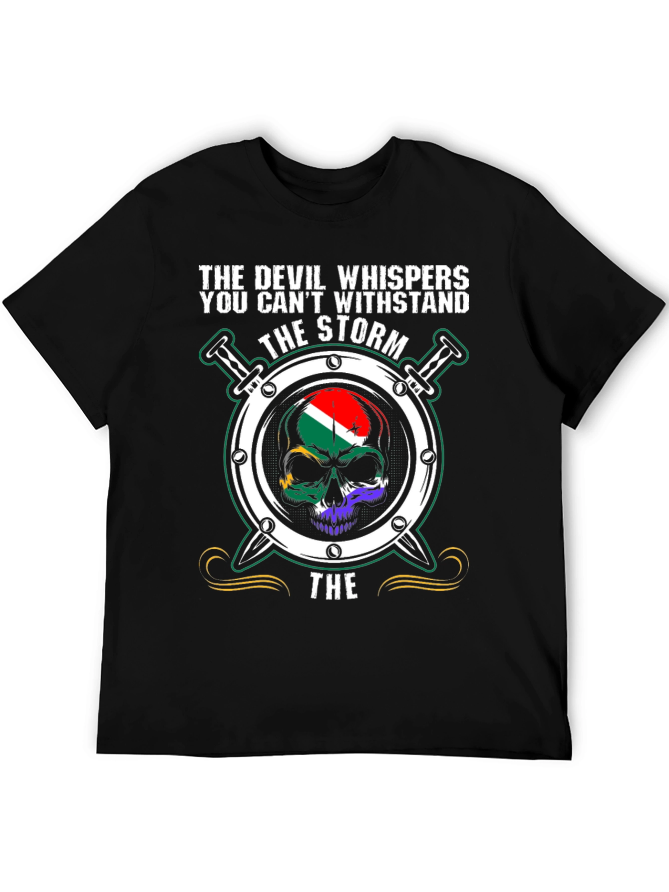 Devil Storm Skull T-Shirt