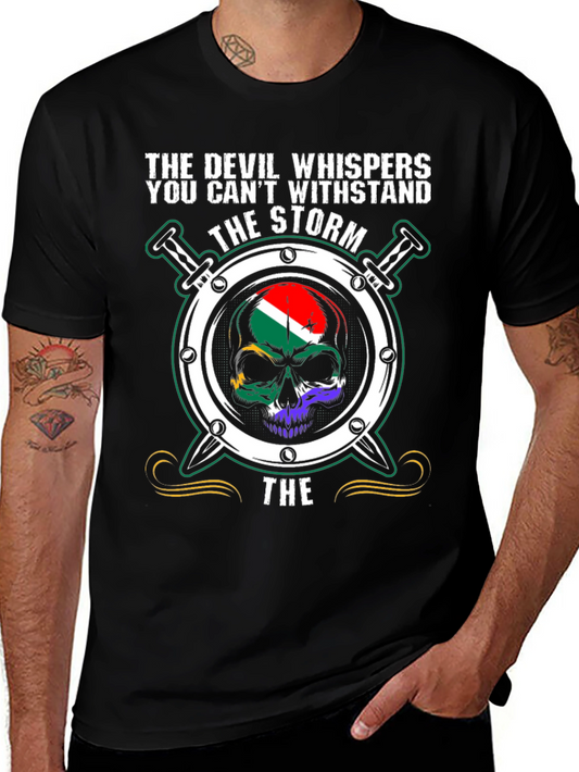 Devil Storm Skull T-Shirt