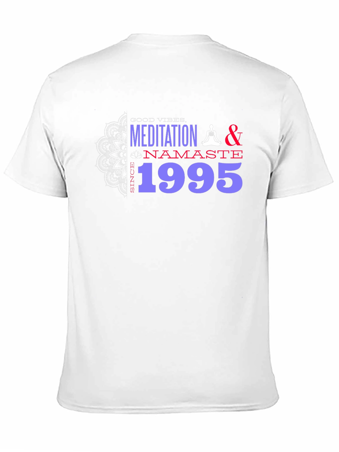 Meditation Namaste Since 1995 Black T-Shirt