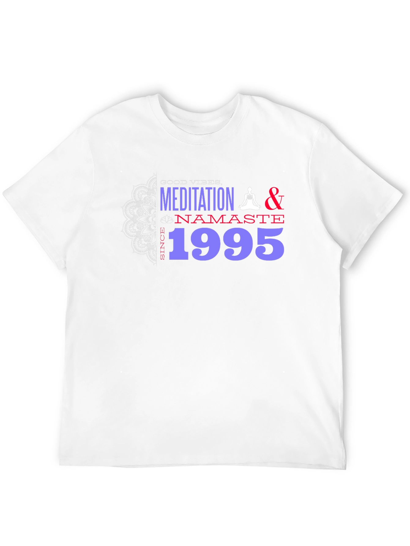 Meditation Namaste Since 1995 Black T-Shirt