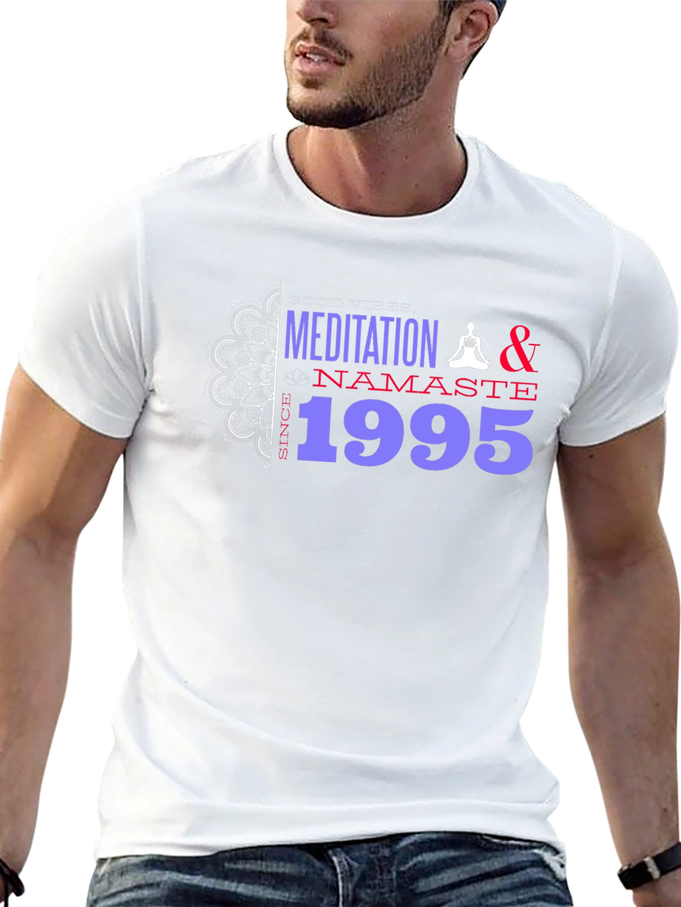 Meditation Namaste Since 1995 Black T-Shirt