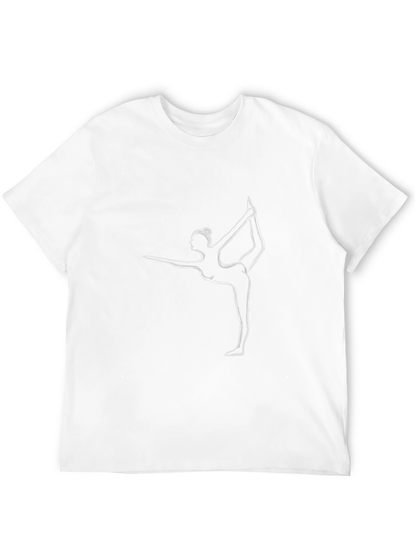 Yoga Pose Graphic Tee - Black Cotton Comfort