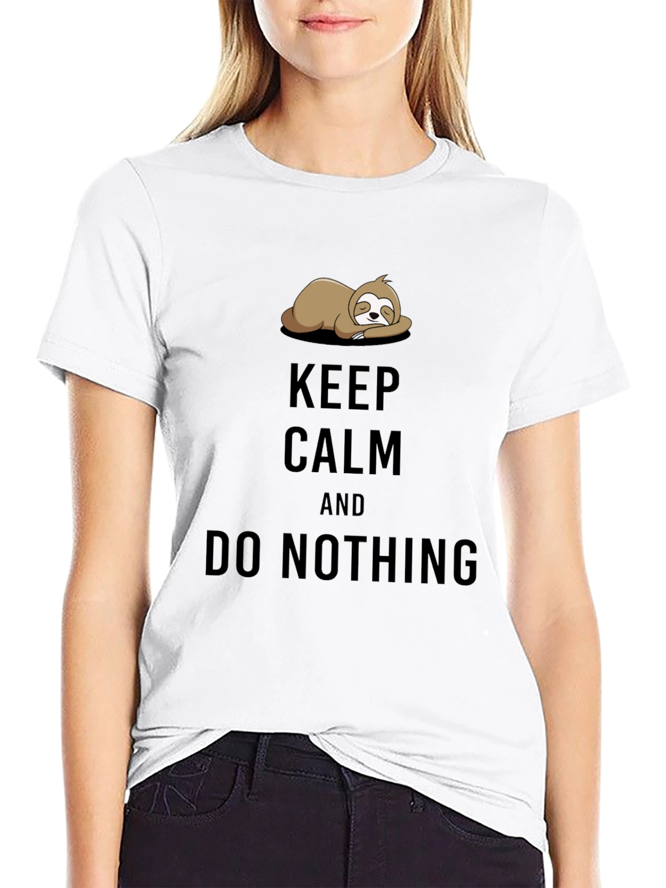 Keep Calm Sloth Graphic Tee
