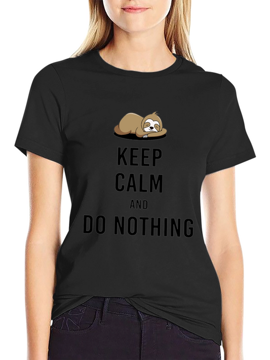 Keep Calm Sloth Graphic Tee