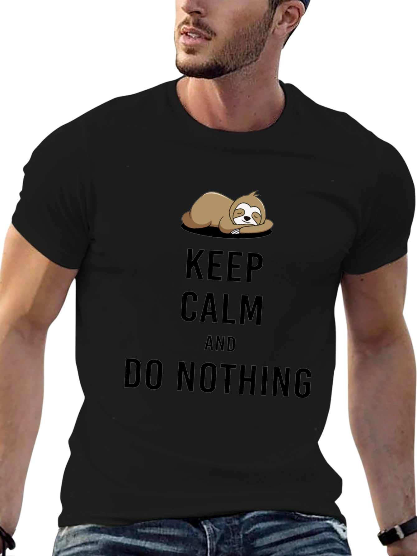 Keep Calm Sloth Graphic Tee