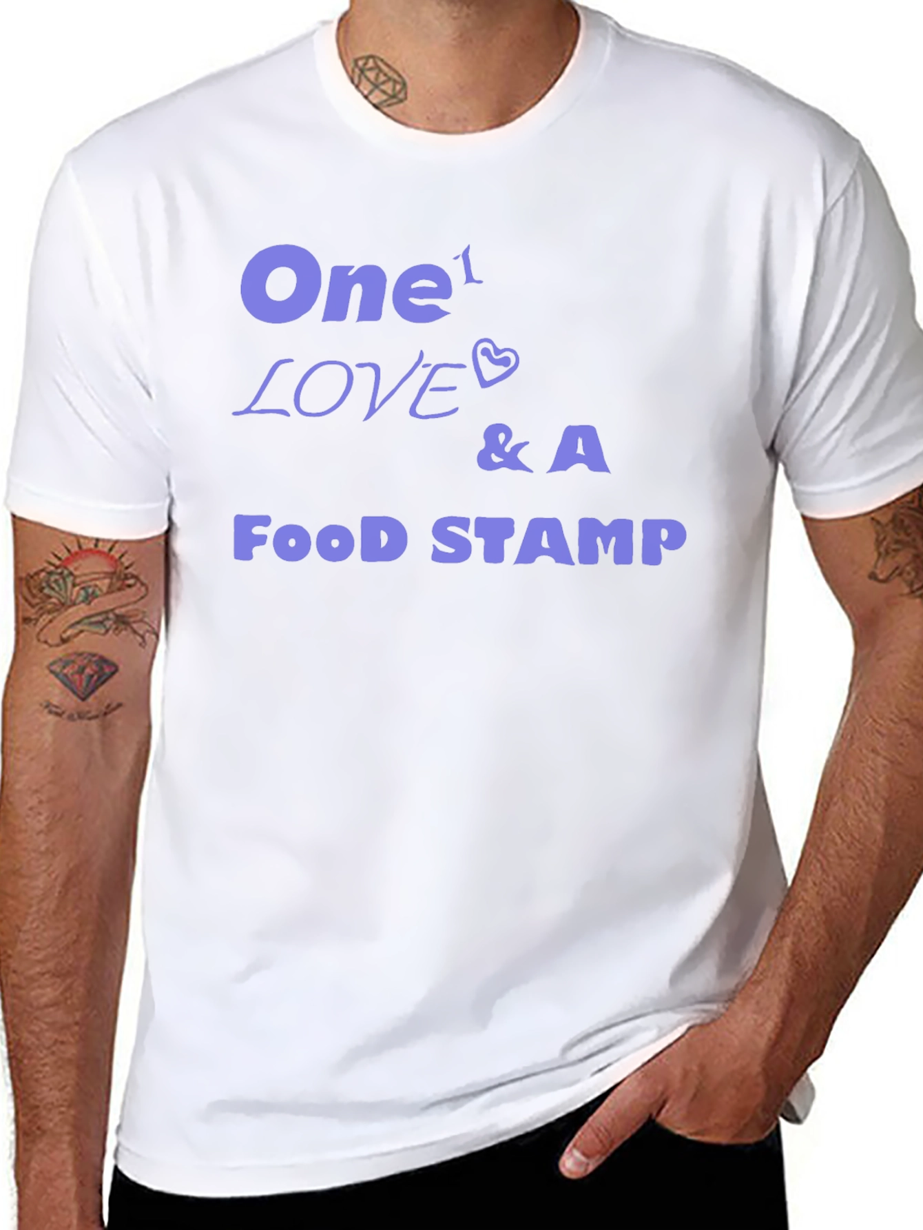 One Love & A Food Stamp Graphic Tee