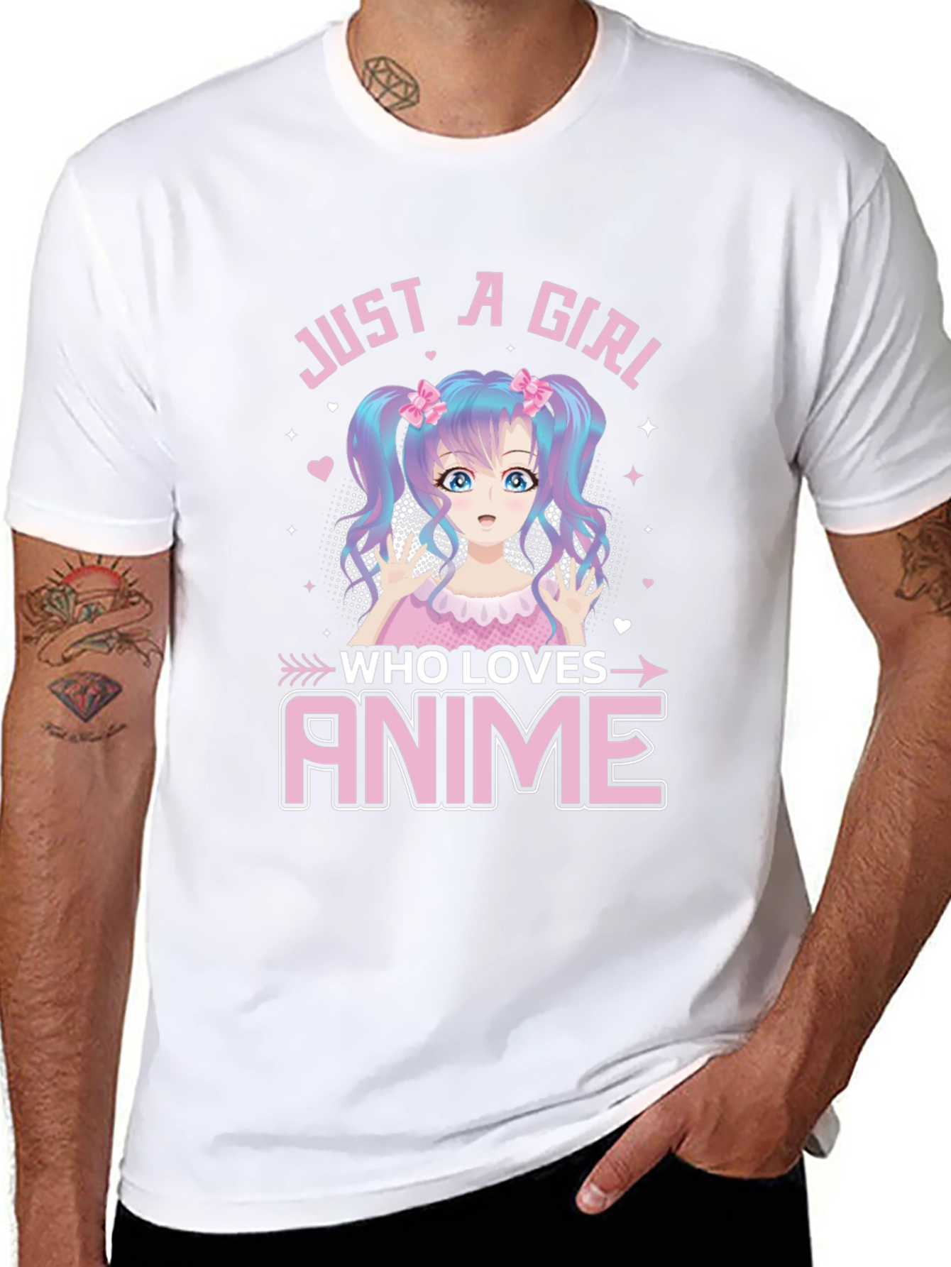Just A Girl Who Loves Anime Graphic Tee