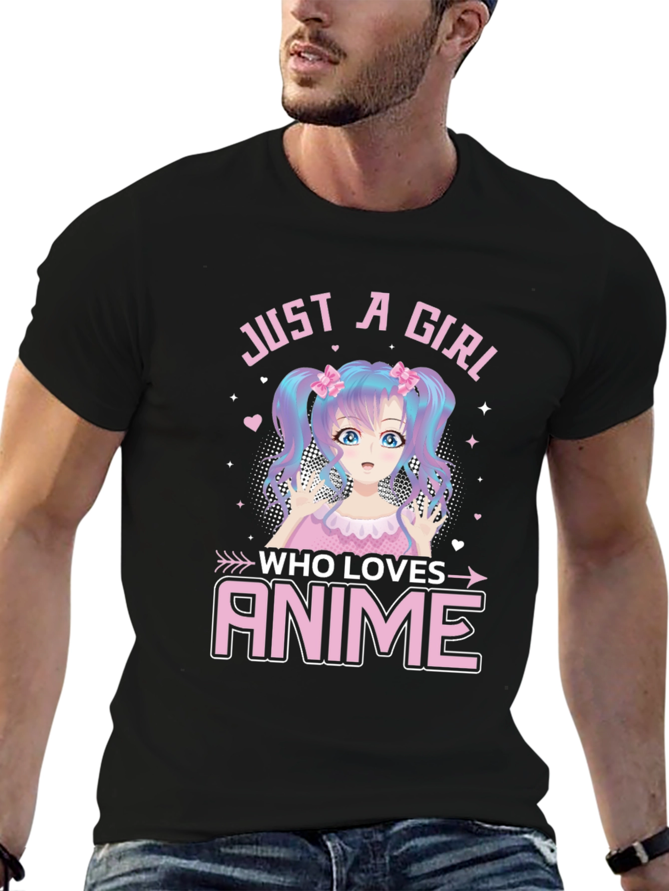 Just A Girl Who Loves Anime Graphic Tee